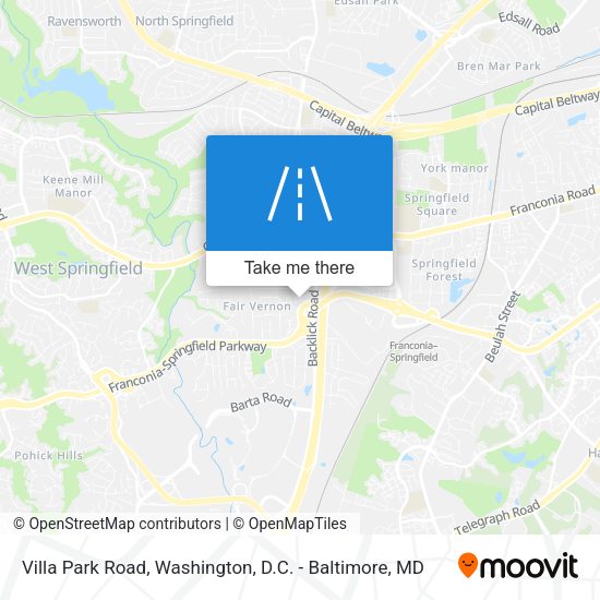 Mapa de Villa Park Road