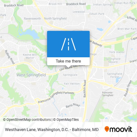 Westhaven Lane map