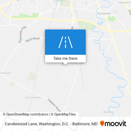 Candlewood Lane map