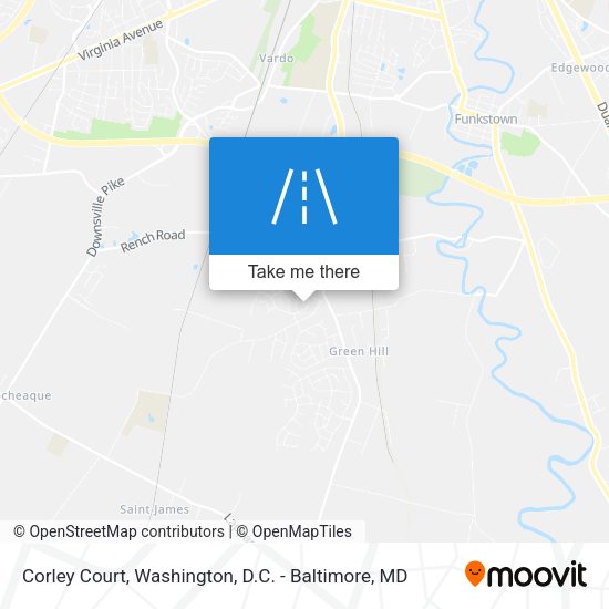 Corley Court map