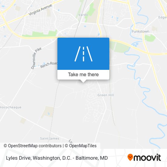 Lyles Drive map