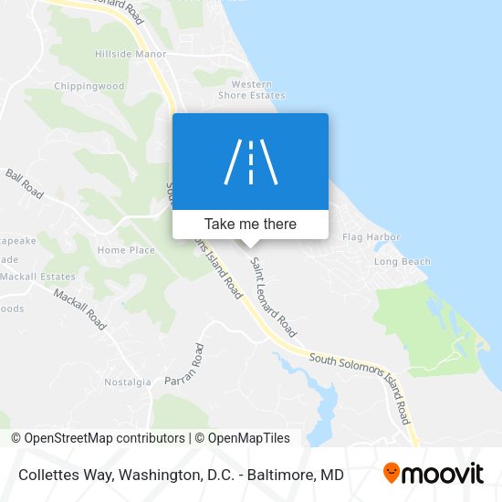 Collettes Way map