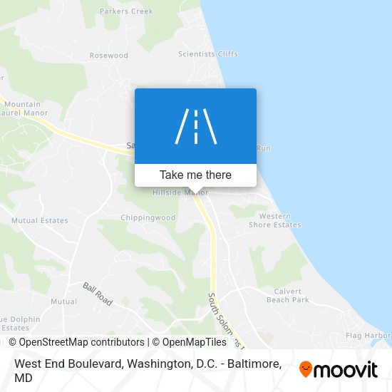 Mapa de West End Boulevard