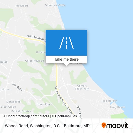 Woods Road map