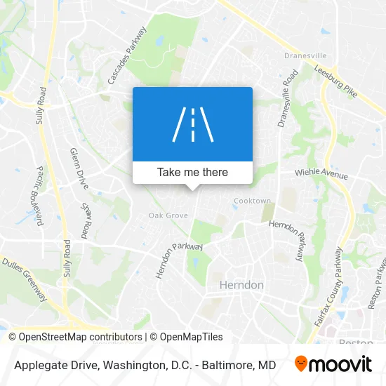 Applegate Drive map