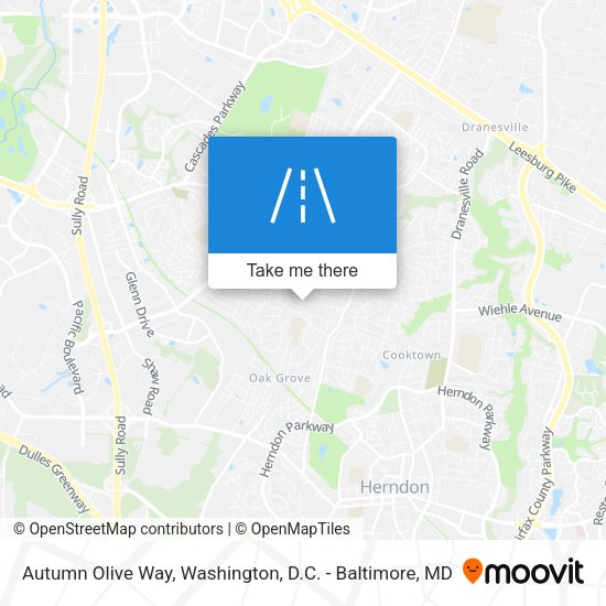 Autumn Olive Way map