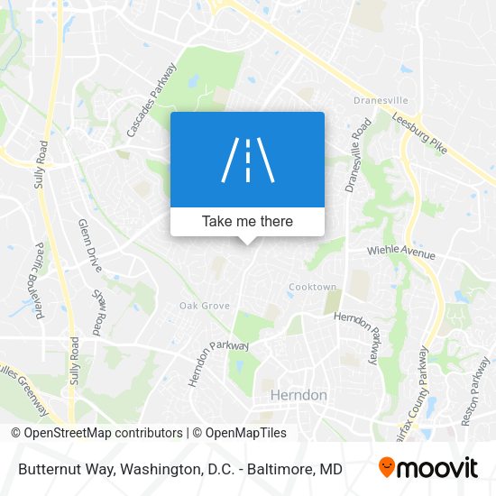 Butternut Way map