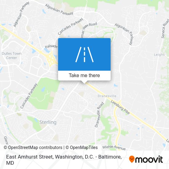 East Amhurst Street map