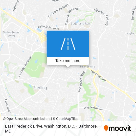 East Frederick Drive map
