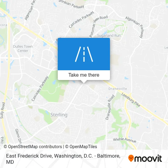 East Frederick Drive map