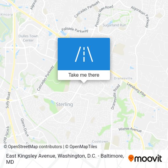Mapa de East Kingsley Avenue