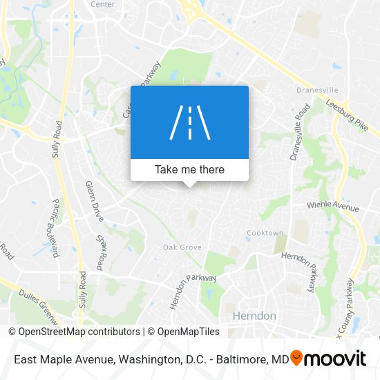East Maple Avenue map