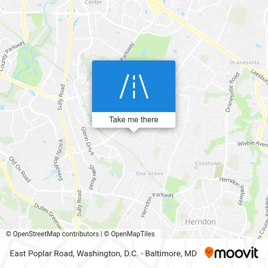 East Poplar Road map