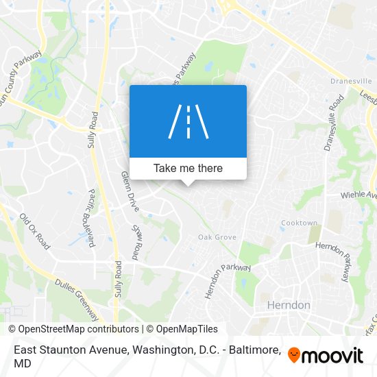 Mapa de East Staunton Avenue