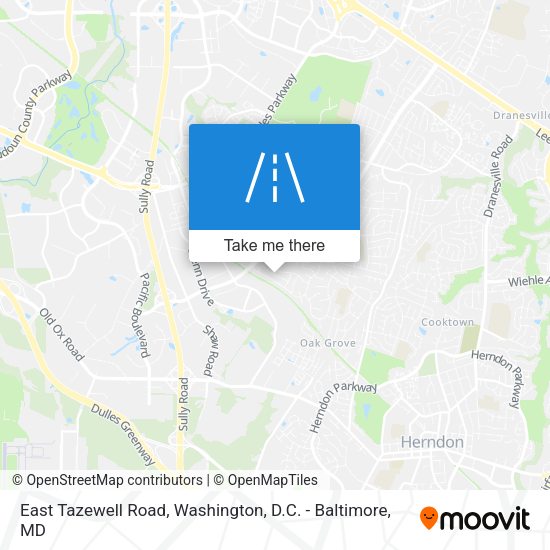 East Tazewell Road map
