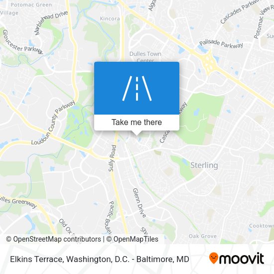 Elkins Terrace map