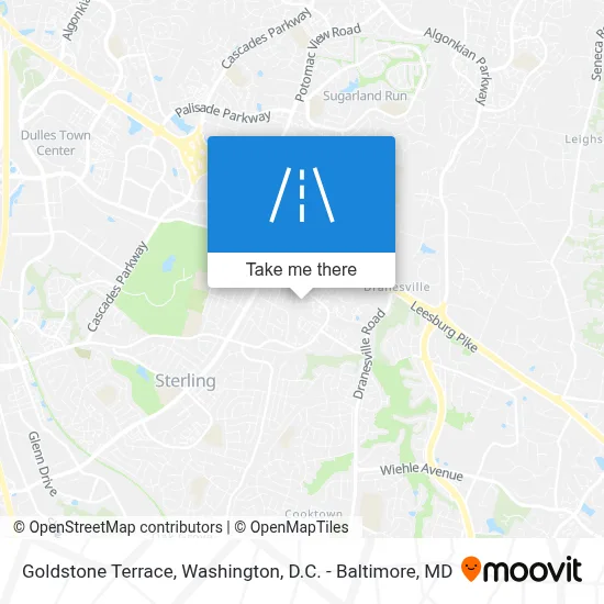 Goldstone Terrace map