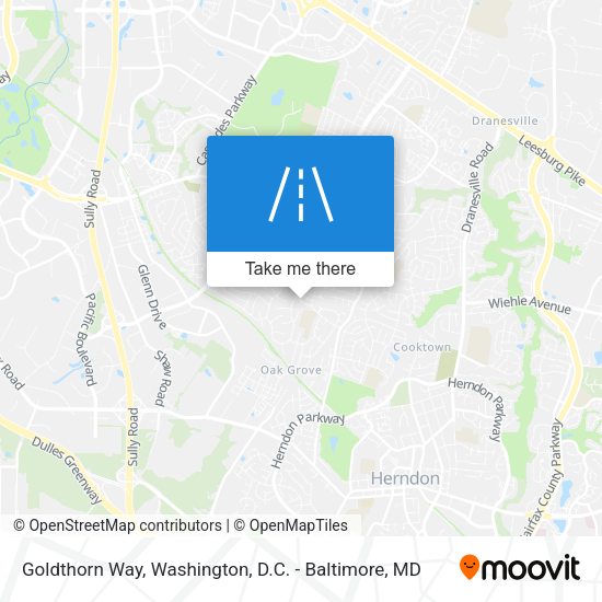Goldthorn Way map