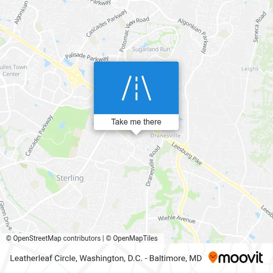 Leatherleaf Circle map
