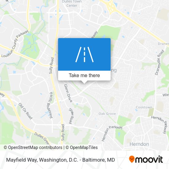 Mayfield Way map