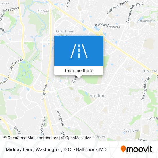 Midday Lane map