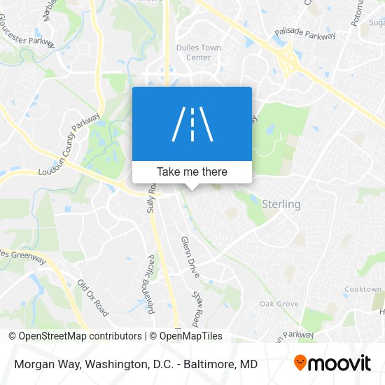 Morgan Way map