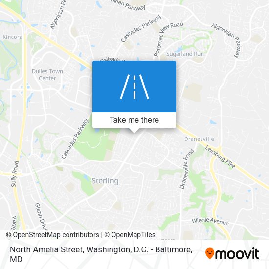 North Amelia Street map