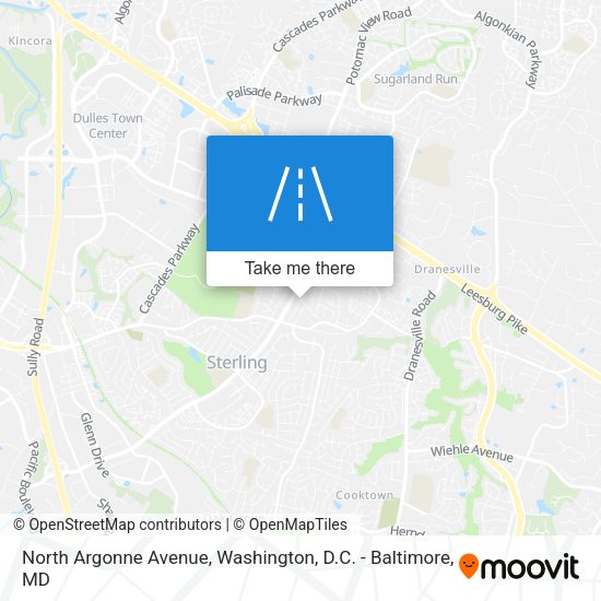 North Argonne Avenue map