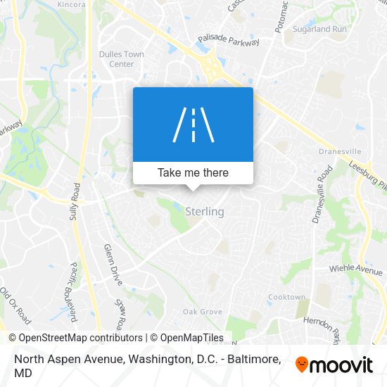 North Aspen Avenue map