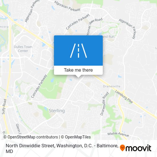 North Dinwiddie Street map