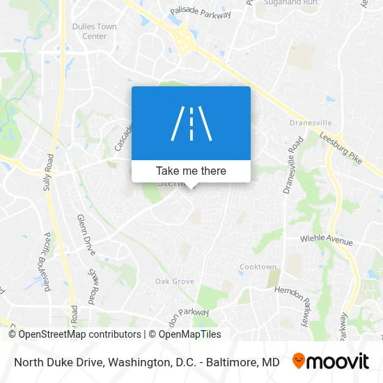 North Duke Drive map