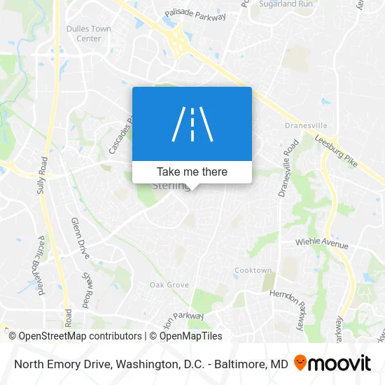 North Emory Drive map