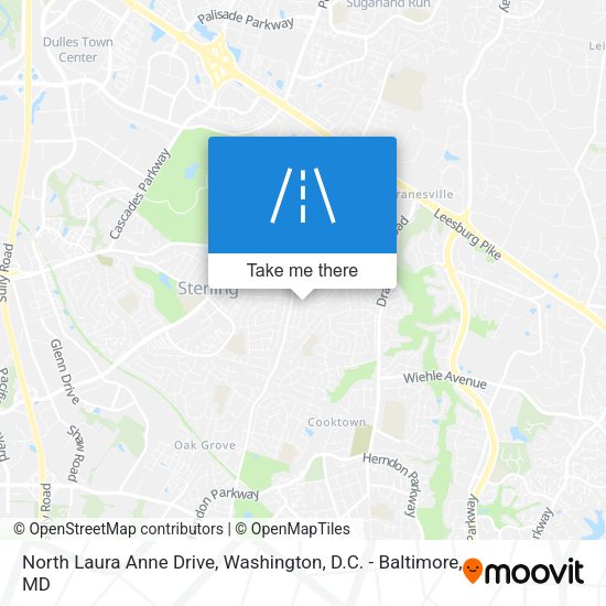 North Laura Anne Drive map