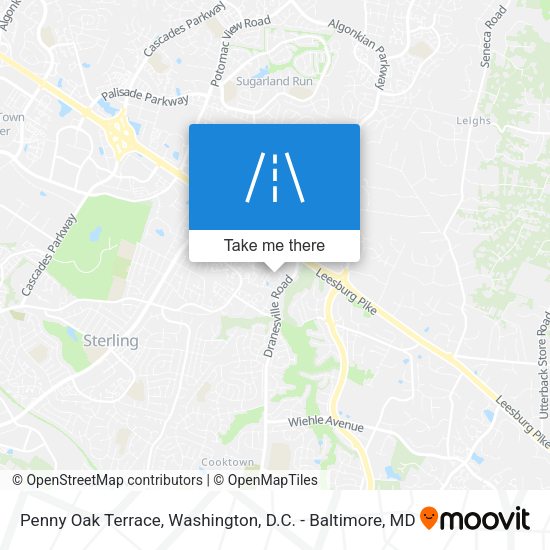 Penny Oak Terrace map
