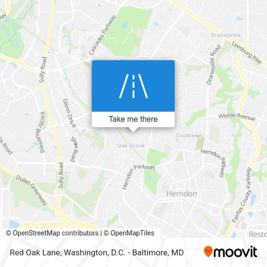 Red Oak Lane map