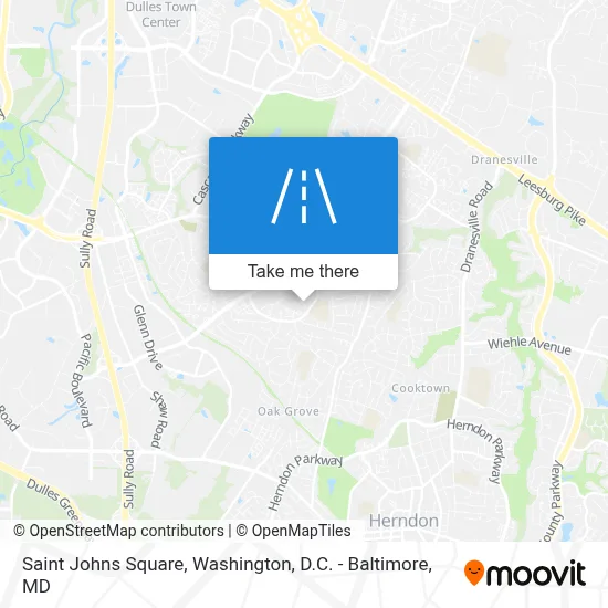 Saint Johns Square map