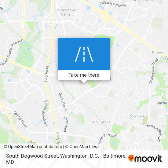South Dogwood Street map