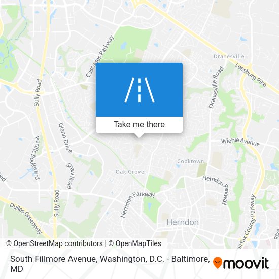 Mapa de South Fillmore Avenue