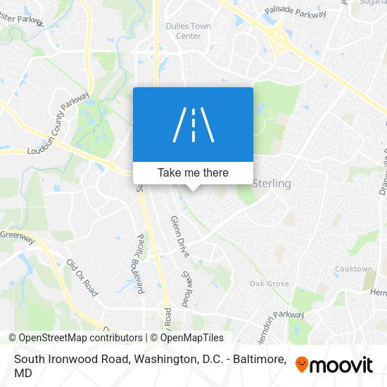 South Ironwood Road map
