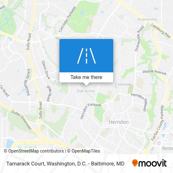 Tamarack Court map