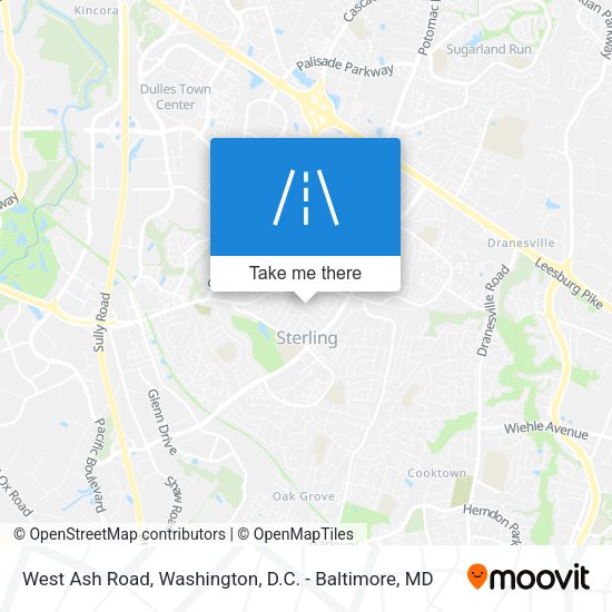 West Ash Road map