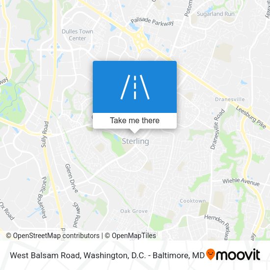 West Balsam Road map