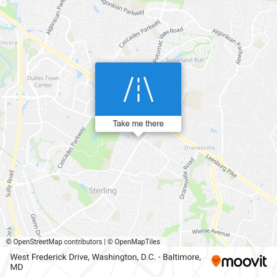 Mapa de West Frederick Drive