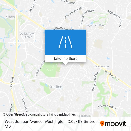 West Juniper Avenue map