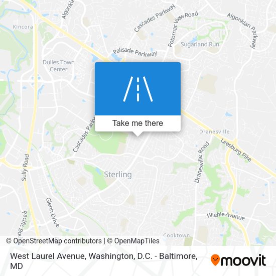 West Laurel Avenue map