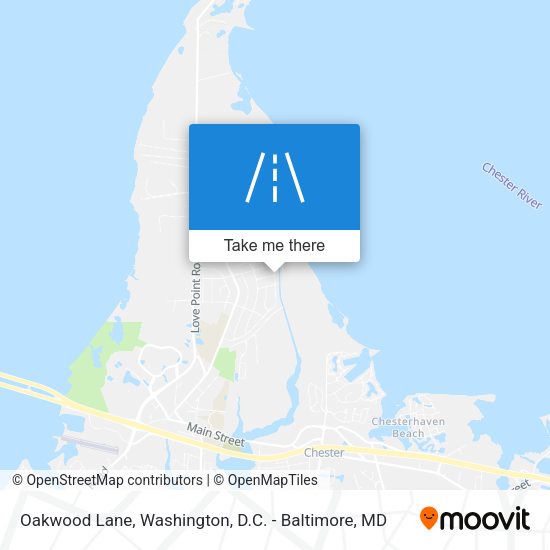 Oakwood Lane map