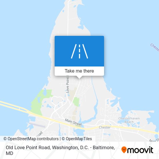 Old Love Point Road map