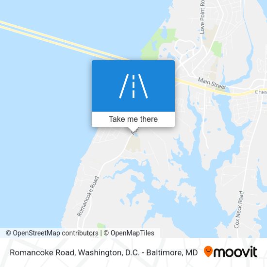 Romancoke Road map