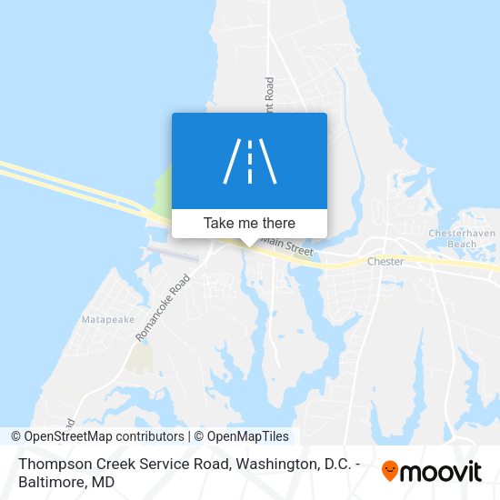 Thompson Creek Service Road map
