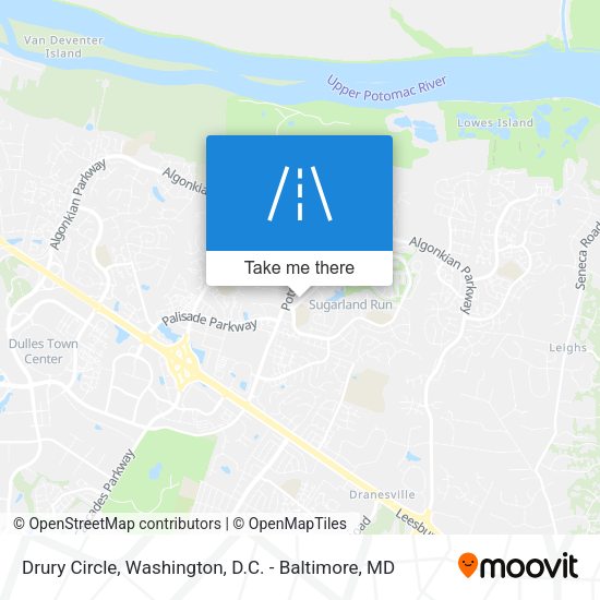 Drury Circle map